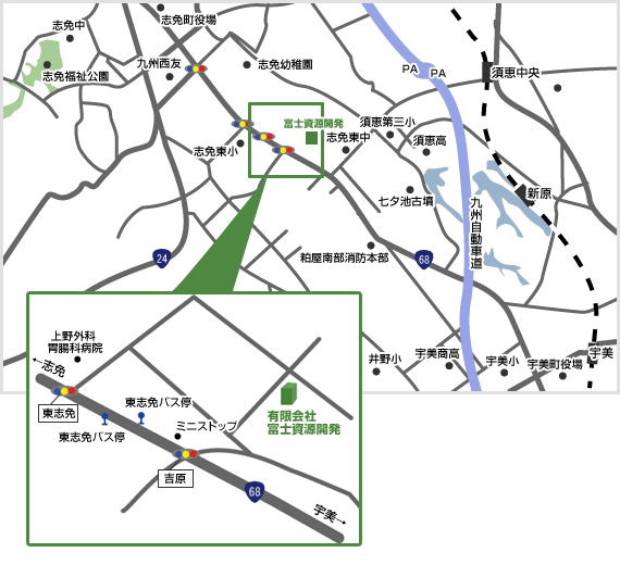 富士資源開発 MAP